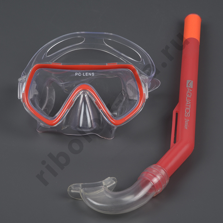 Комплект Aquatics Pirate детский маска +трубка+ласты, р.M/L (29-34)