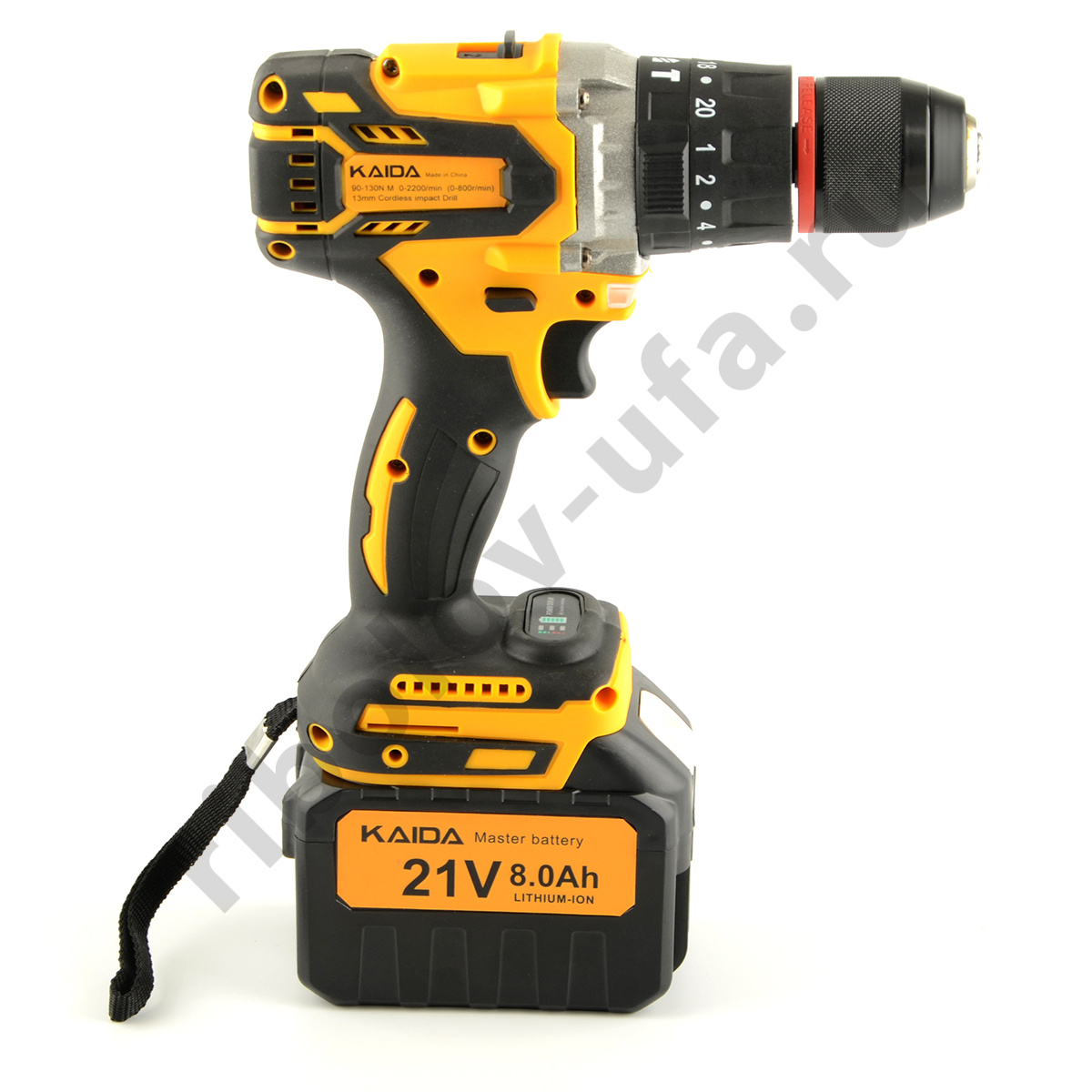 Шуруповерт-электробур Kaida 21V 8A (в кейсе)