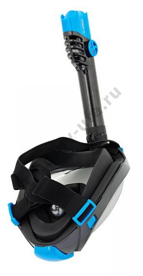 Маска Sargan Галактика Премиум полнолицевая цв. черно-бирюзовый-черный р-р L-XL