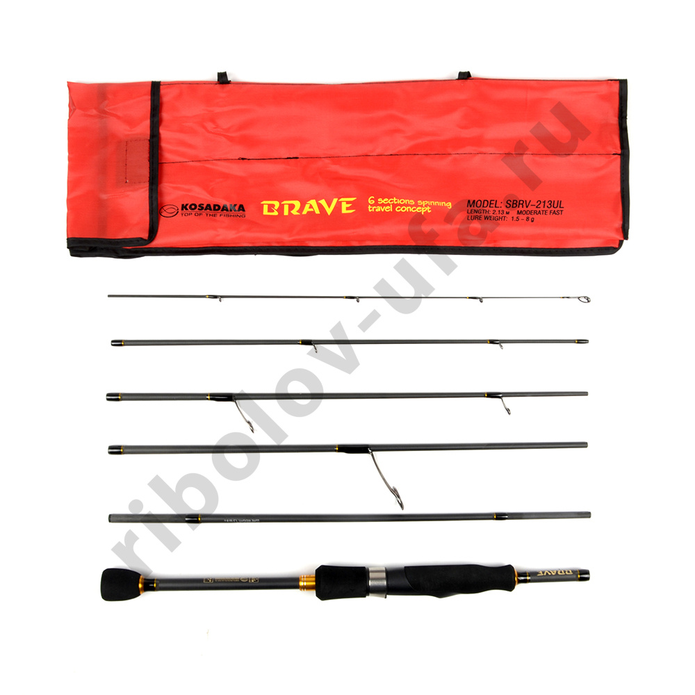 Спиннинг Kosadaka Brave 2.13 / 10-35гр., 6 секций