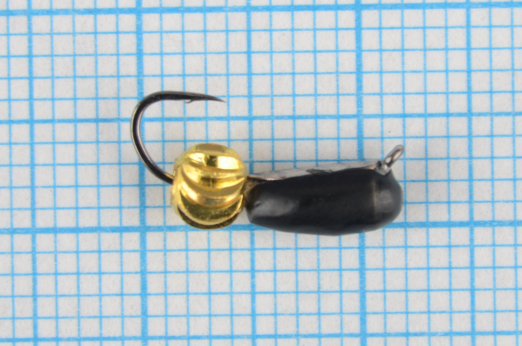 Мормышка Владимирский вольфрам Гвоздик с латун. шариком Зефир 3мм 0,9гр серебр/коронка