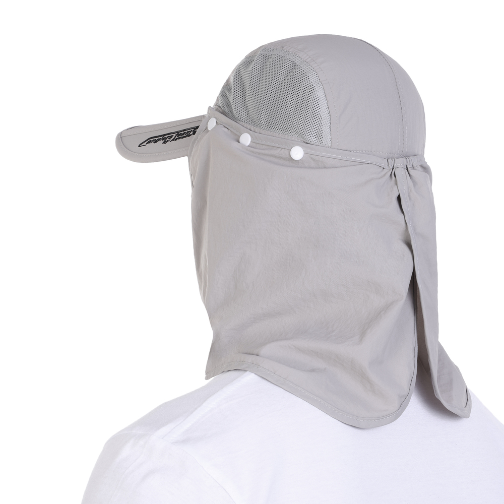 Кепка Aquatic KA-15СС складная с защитой лица и шеи цв.св-серый