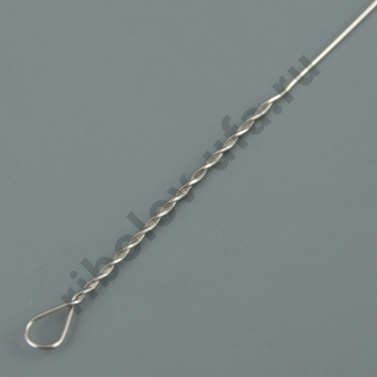 Набор поводков струна с вертлюгом Leader 0.33мм 25 см 12кг (10шт/упак)