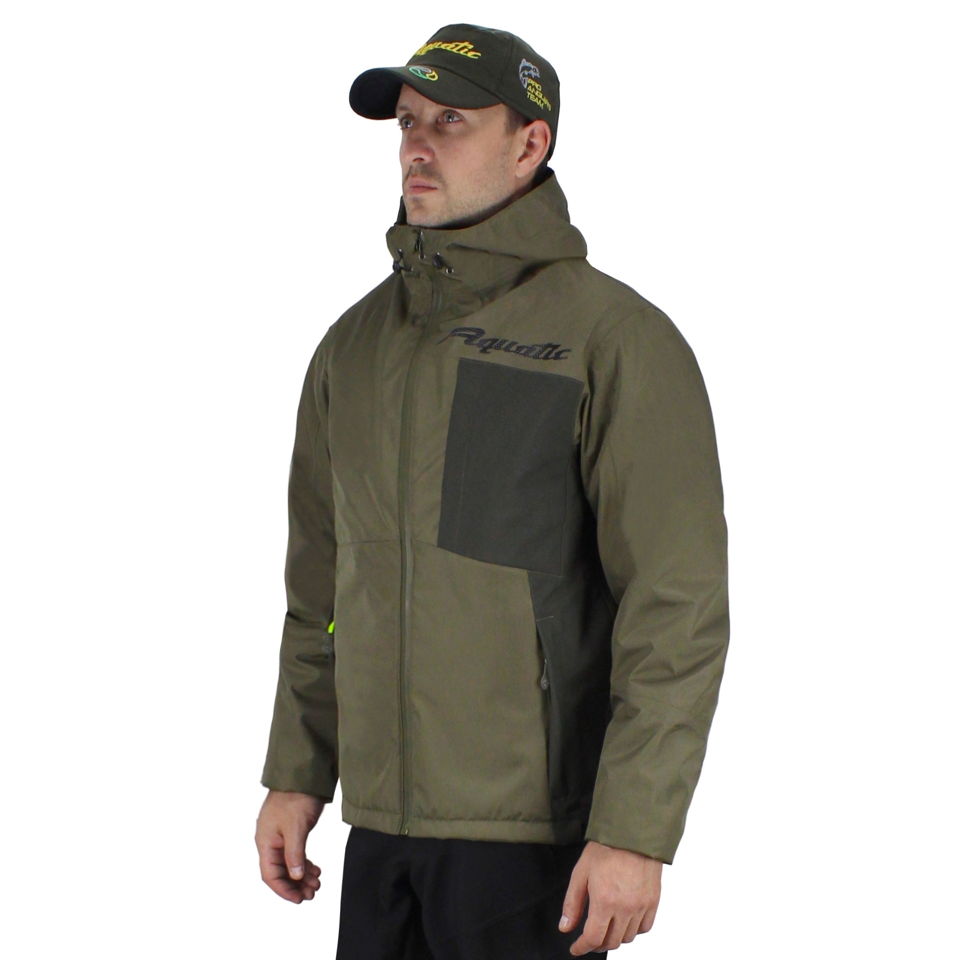 Куртка Aquatic КД-02Х от дождя (цвет хаки, ткань мембрана 10000/10000) р. 50-52