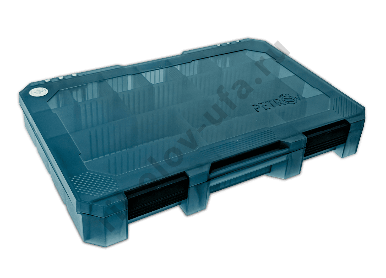 Коробка Fishka Petrov 50 тонированный бирюзовый 347*228*49мм