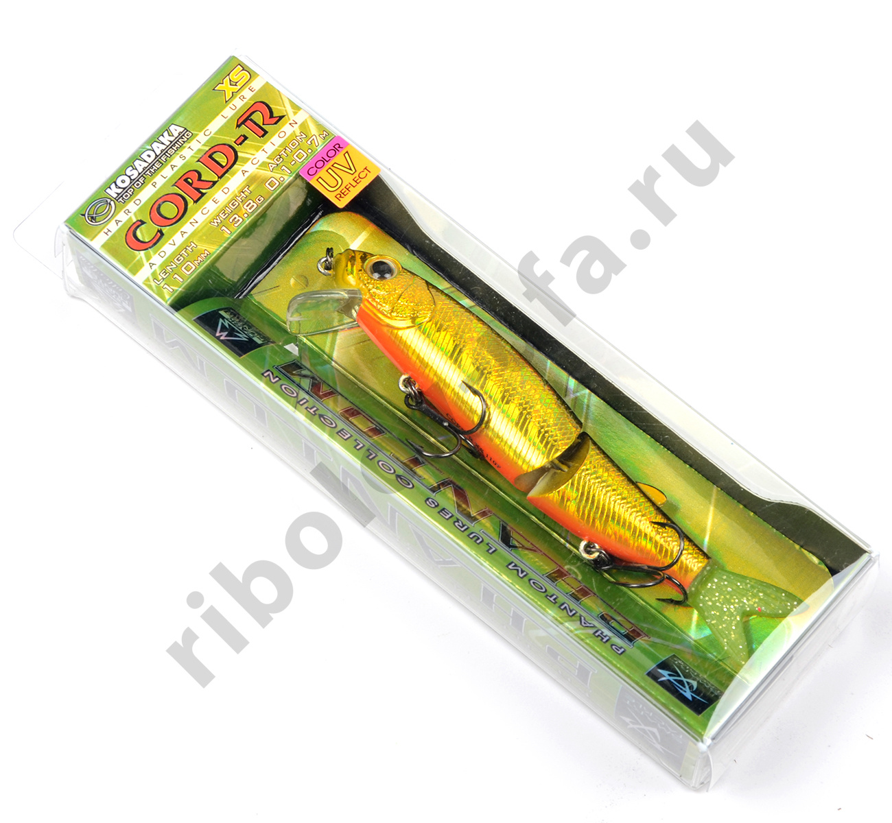 Воблер Kosadaka Cord-R XS 110 F плав.,110 мм,13.8 гр, цв. HGBL