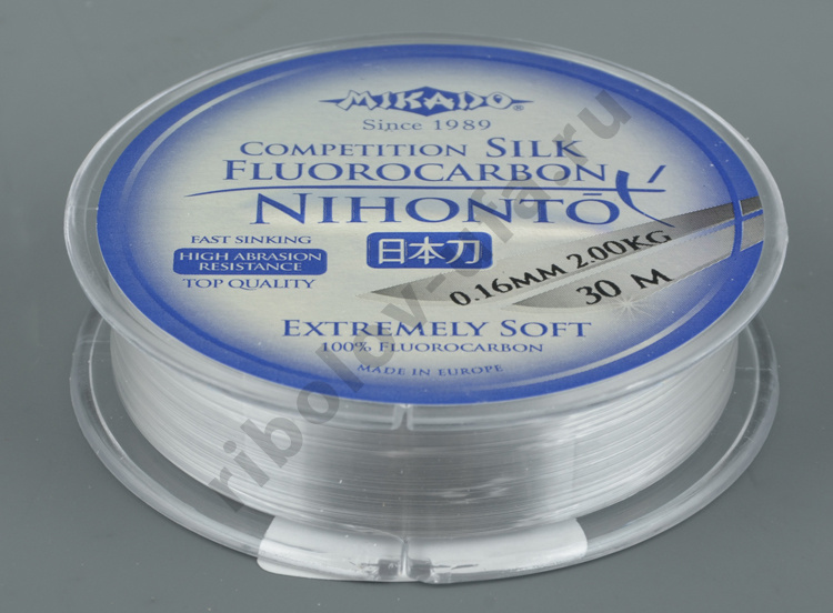 Леска Mikado Nihonto Fluorocarbon Silk 0.16 мм, 30 м 2,0кг