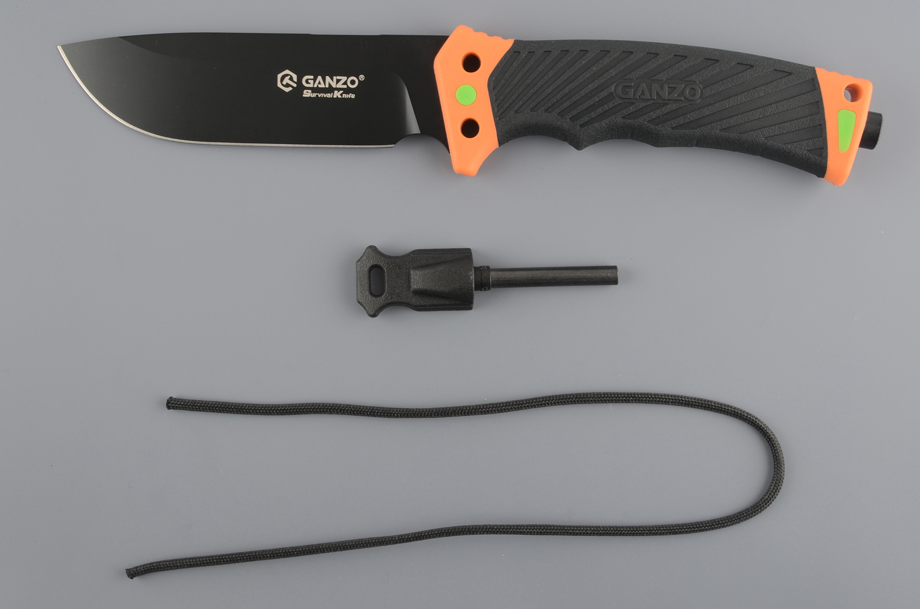 Нож туристический Ganzo G8012-OR с паракордом