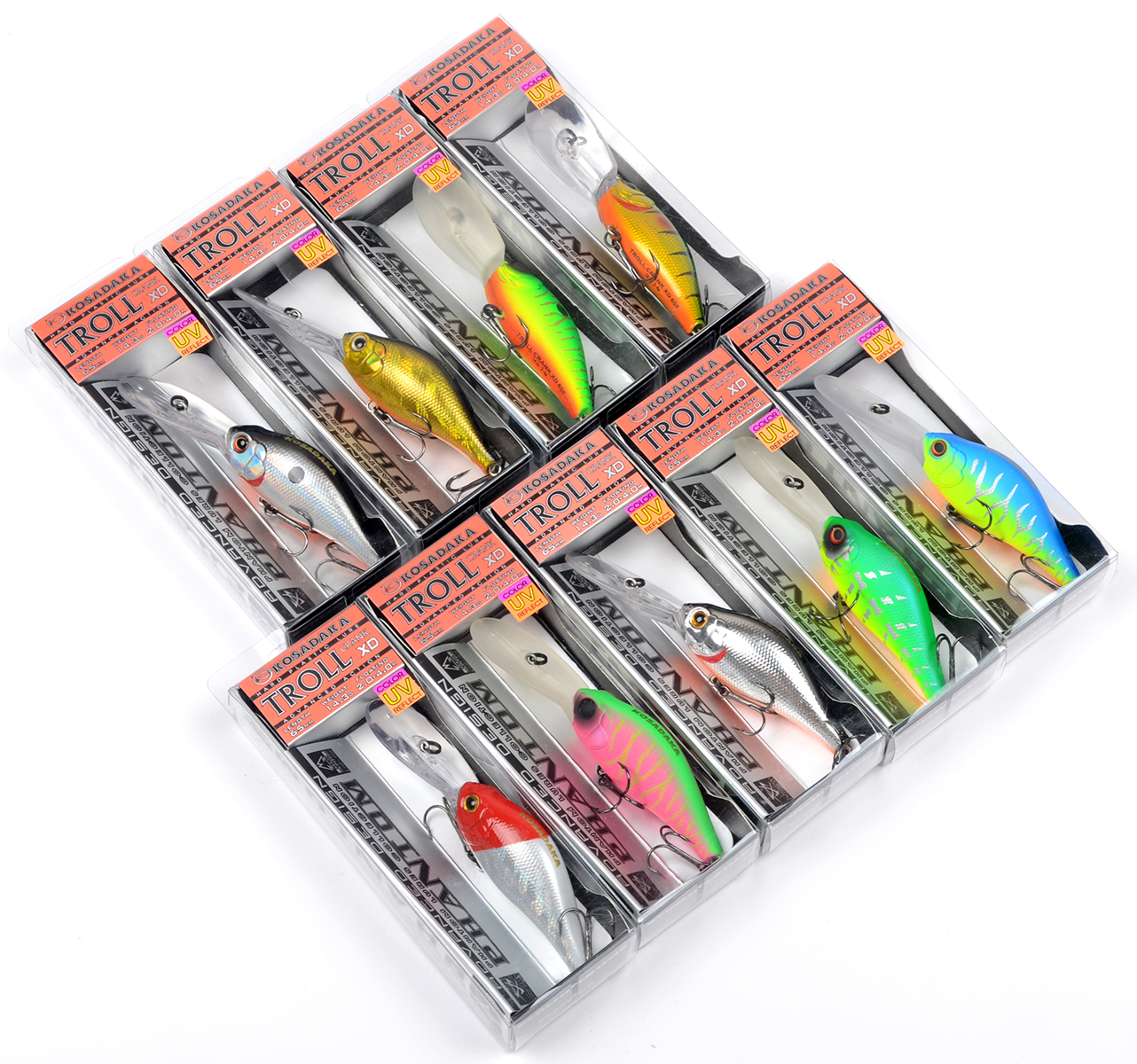 Воблер Kosadaka Trol Crank 65F. плав., 65мм, 14.3г, 2-4м, цв.GT