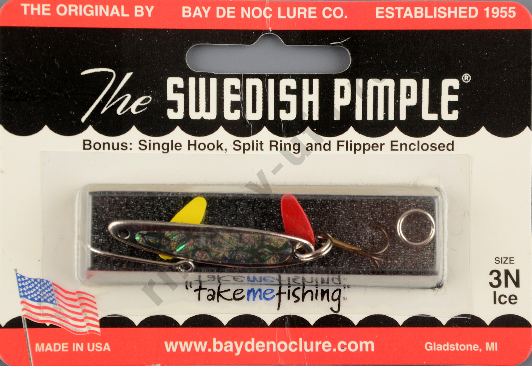 Блесна Swedish Pimple Ice №3 Nickel Ice