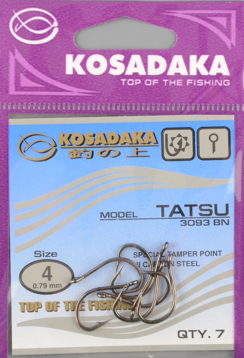 Одинарные крючки Kosadaka Tatsu BN №4