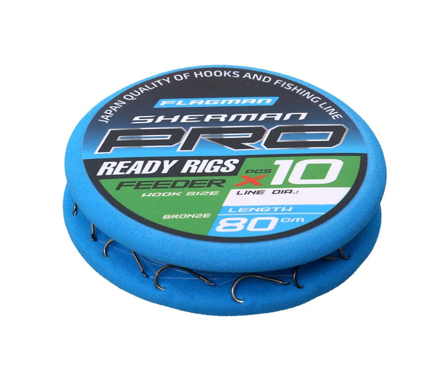 Поводок Flagman Sherman Pro Feeder Carp Ready Rigs №12 d0.148мм 80см