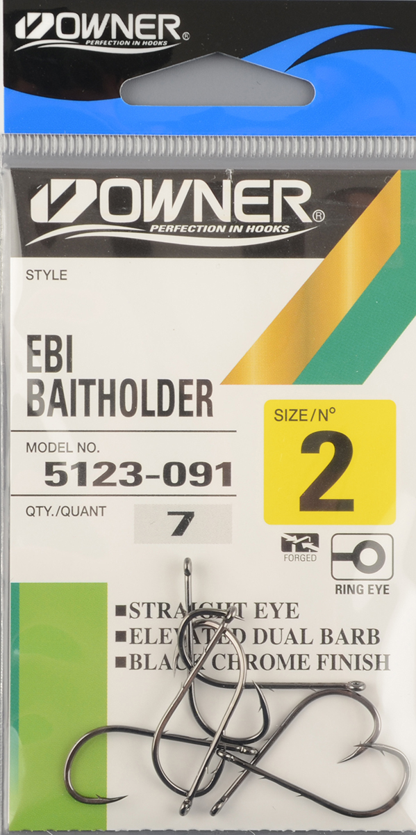 Офсетный крючок Owner №5123 №2 с зубц.