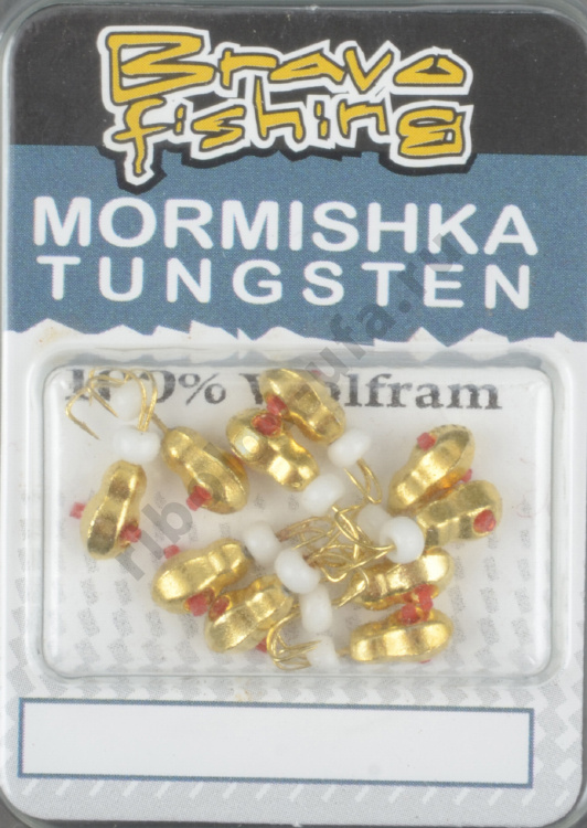 Мормышка вольфрам Bravo Fishing Муравей граненый/Коза с кембриком 3.0 мм Go