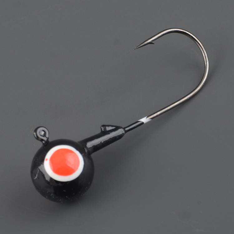 Джиг-головки Мормыш шар 28 гр. кр. №5/0 цв. 04-черный