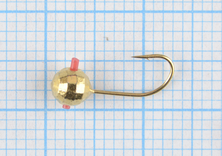 Мормышка вольфрам Bravo Fishing Шар с отверстием мелкая грань с кембриком 4.0 мм 0.55 гр С-Go 