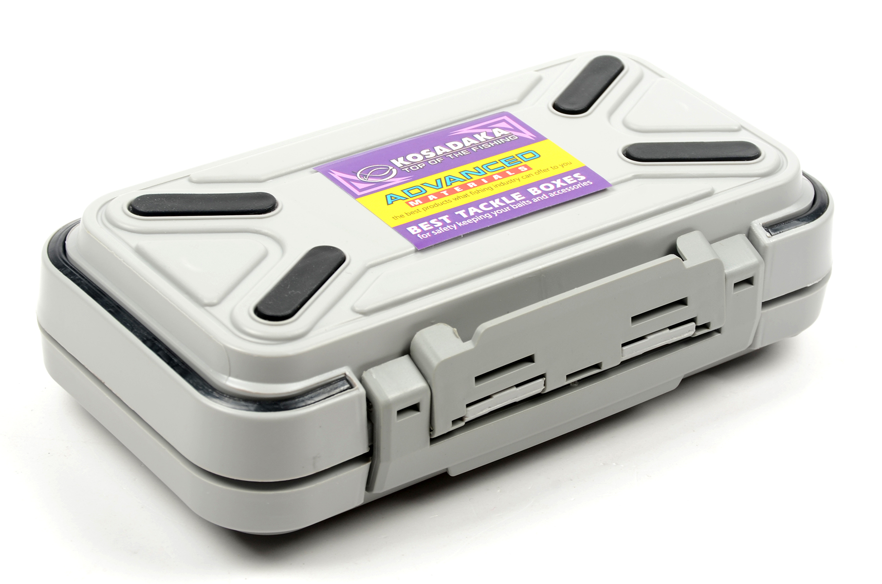 Коробка-раскладушка Kosadaka 16*9*4.5см для мелочей/мушек, герметичная, серая TB-S01-GRY