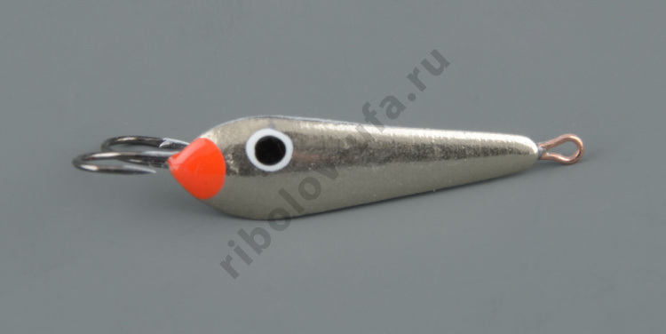 Блесна зимняя Пирс Окуневая малая 2,5 гр., нейзильбер+СН, с 2-мя крючками