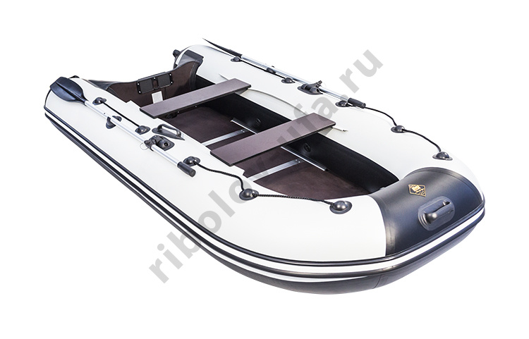 Лодка Ривьера Компакт 3200 СК комби светло-серый/черный