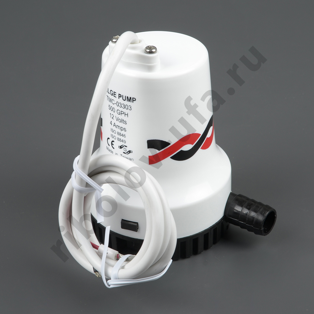 Помпа осушительная, 12 В, 500GPH (1892.5 л/ч), автоматическая 1005412