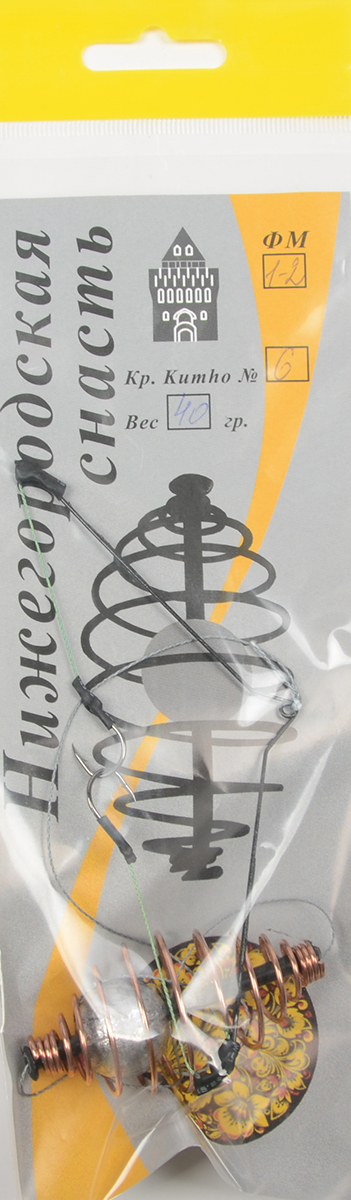 Монтаж фидерный Нижегородский ФМ 1-2 кормушка Вихрь коромысло 2кр. 40гр