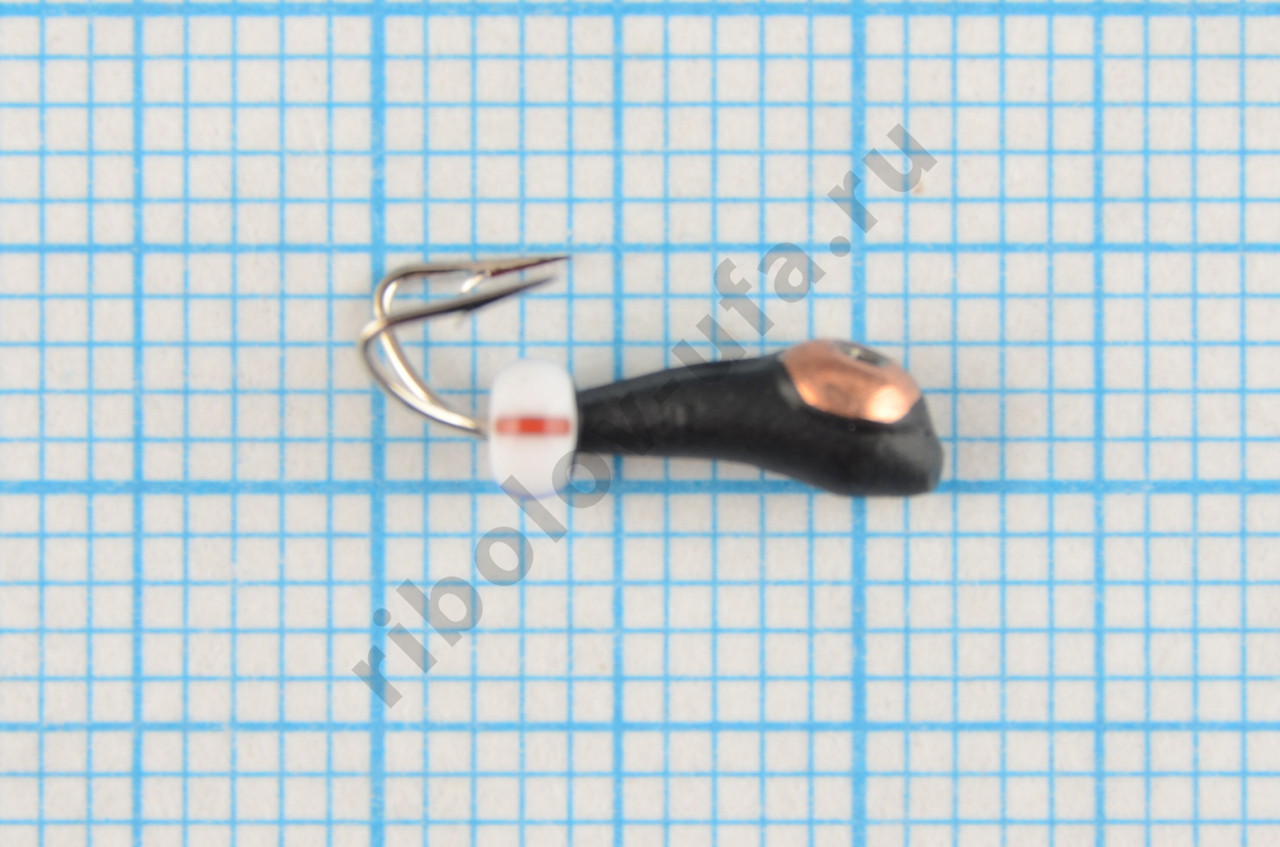 Мормышка Wormix точеная вольфрамовая Коза d=2.5 перевертыш с медной коронкой арт. 1463