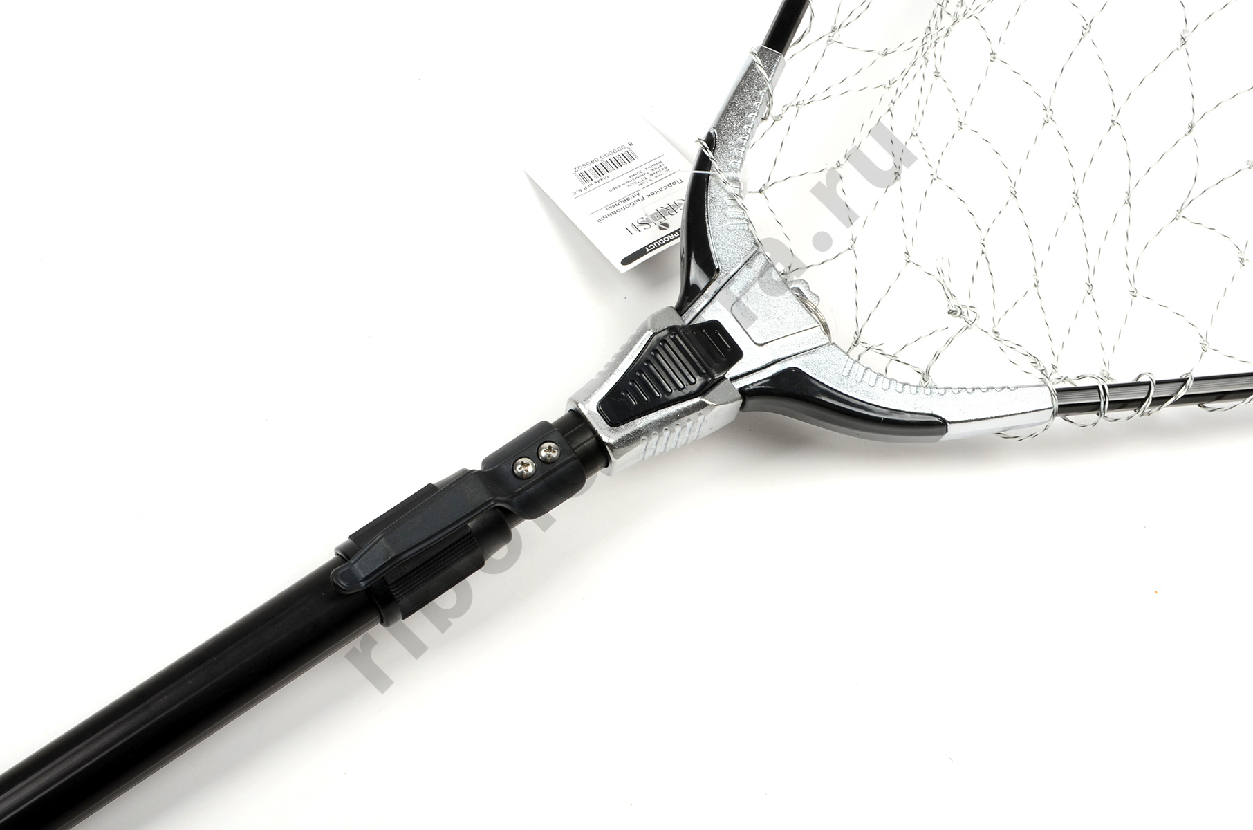 Подсачек Grfish телескоп. Titan,  2,1м, ал. блок, 70х70см, теннисный корд, яч.30мм