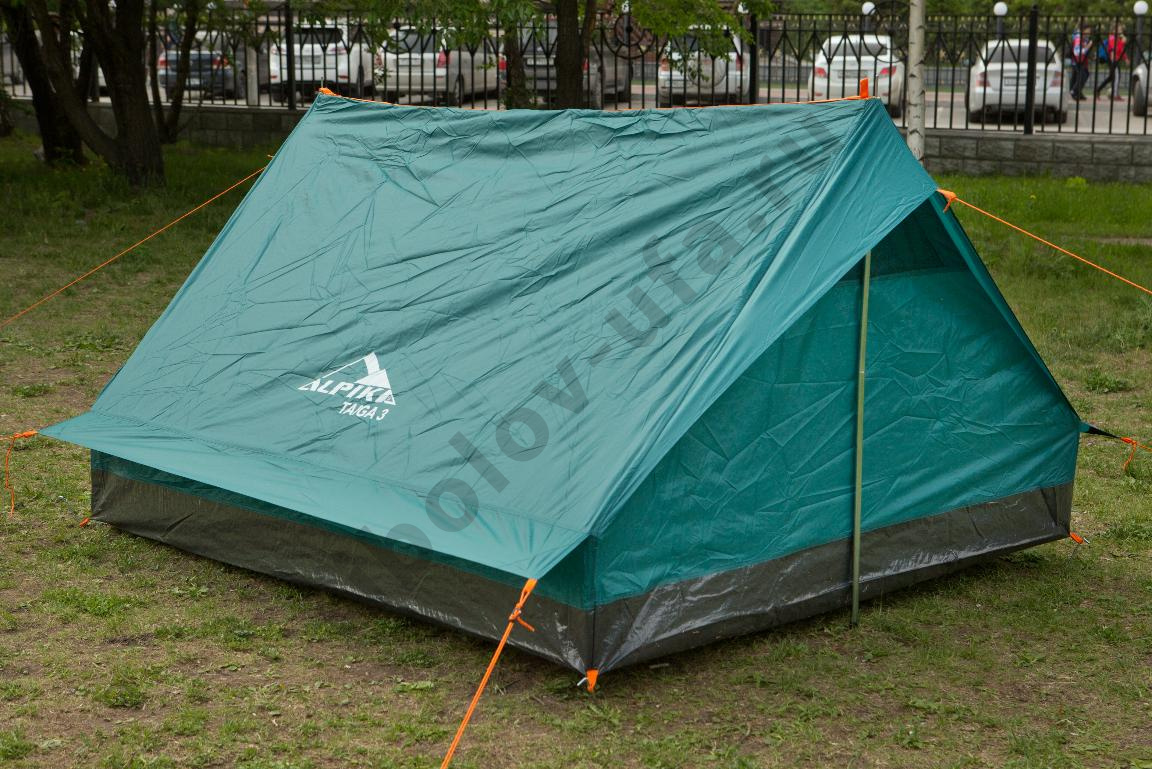 Палатка Alpika Taiga-4, 4-х местная, двухскатная
