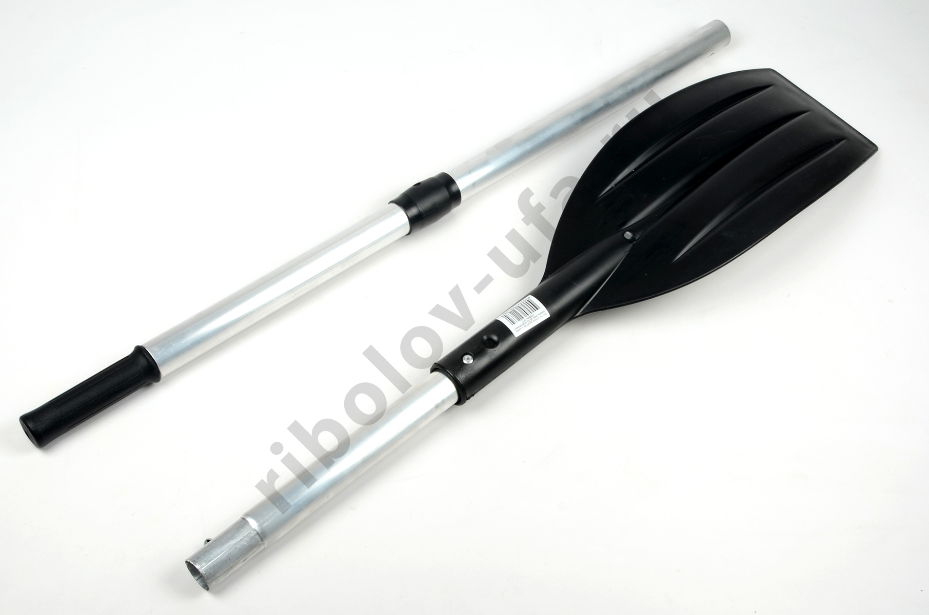 Весло алюминевое разборное, изогнутая лопость d-32 под уключину (160*18,5) Три Кита