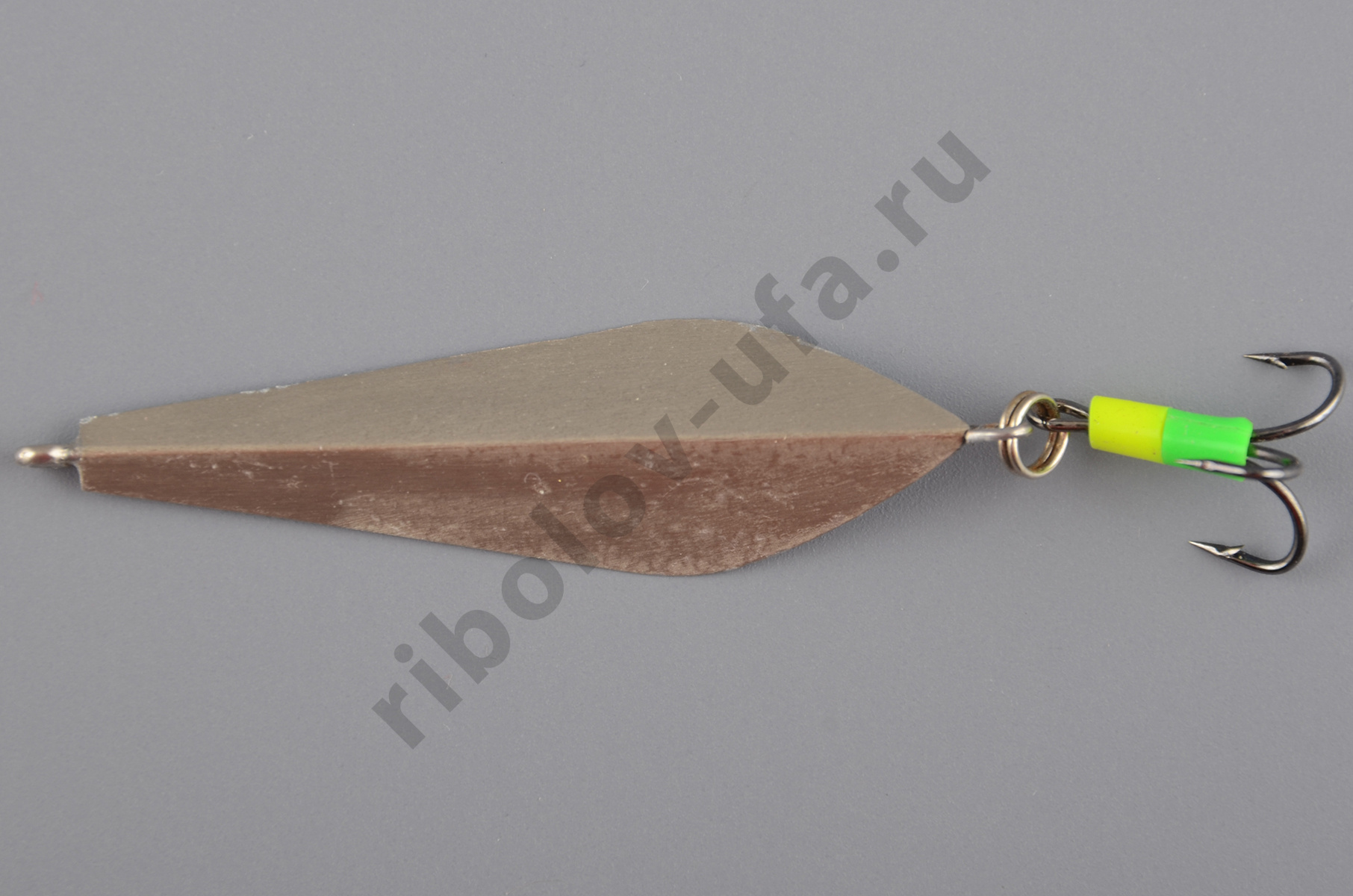 Блесна Курганская Маропедка №13 с тройником, 36мм 120° цв. серебро