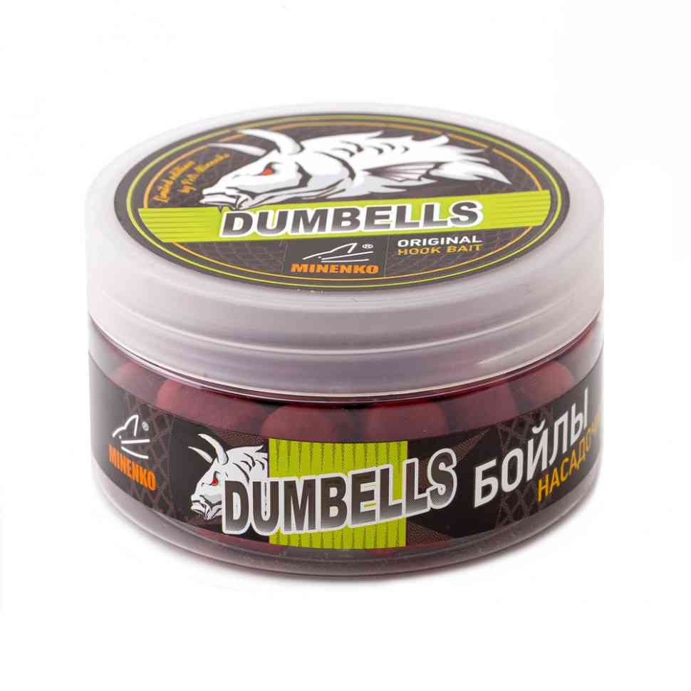 Бойлы Minenko Dumbells 14х20мм Strawberry (насадочные)
