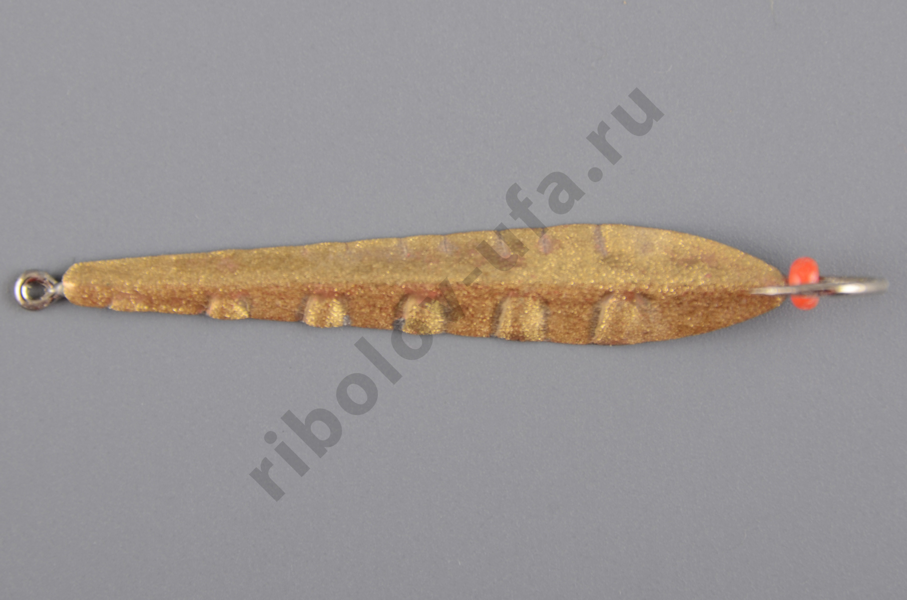 Блесна Курганская №29 с 1-м крючком, 35мм цв. золото