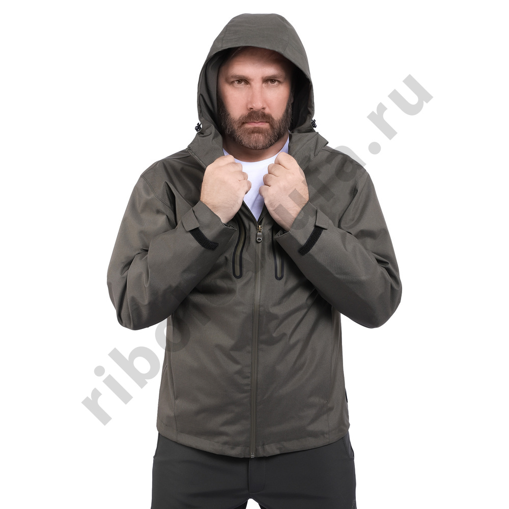 Куртка Aquatic КД-03 от дождя (мембрана 15000/15000) цвет: хаки, размер L