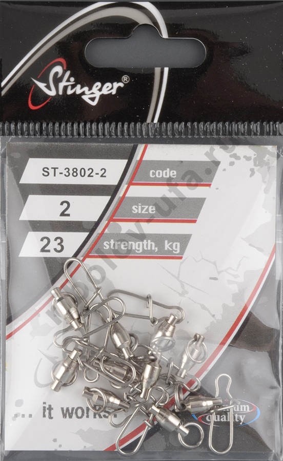 Застежка с вертлюжком на подшипнике Stinger ST-3802-2