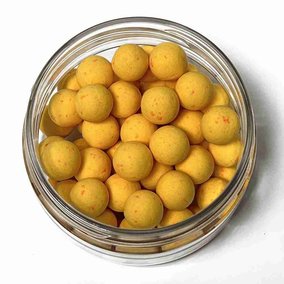 Бойлы GBS Baits Pop-up плавающие 10мм 55гр (банка) Yellow strawberry Желтая клубника