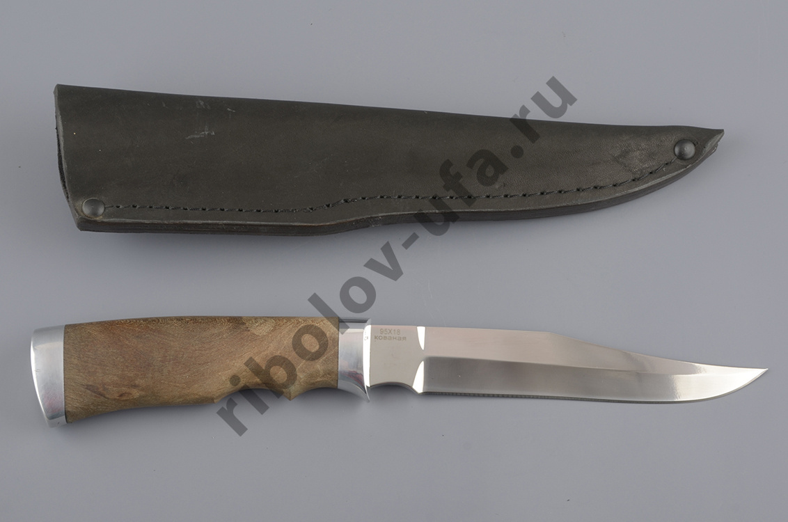 Нож туристический НР-10 кованая нерж.сталь, 95х18, орех (ручная работа)