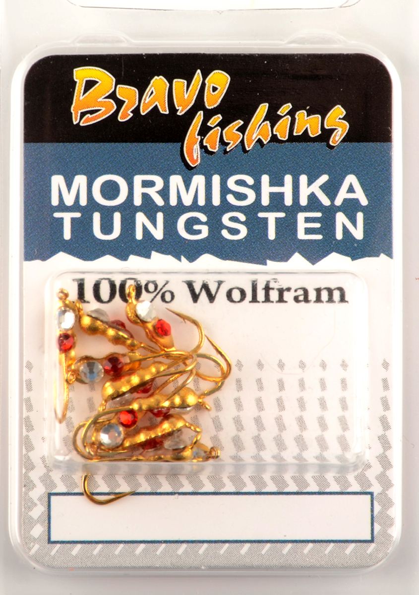 Мормышка вольфрам Bravo Fishing Муравей с ушком и Swarovski 3 мм 0,30гр Go