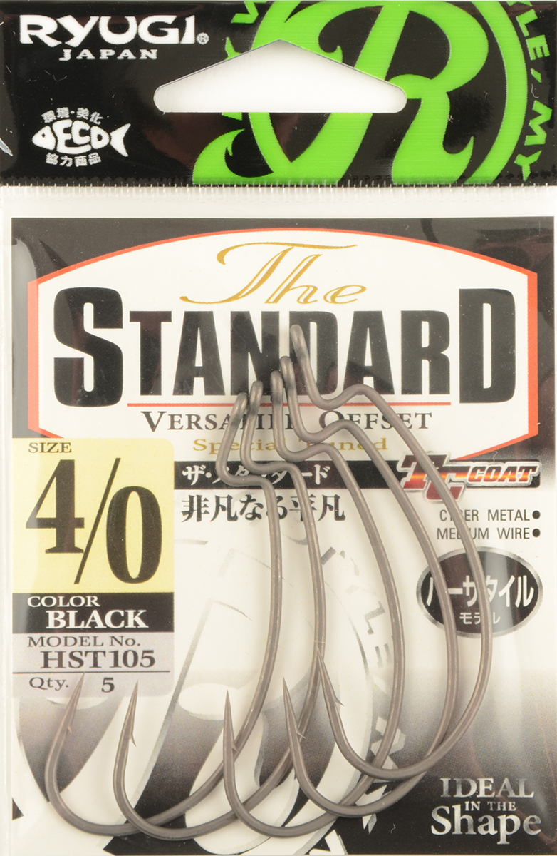 Офсетный крючок Ryugi The Standard Hook TC(tef) №4/0