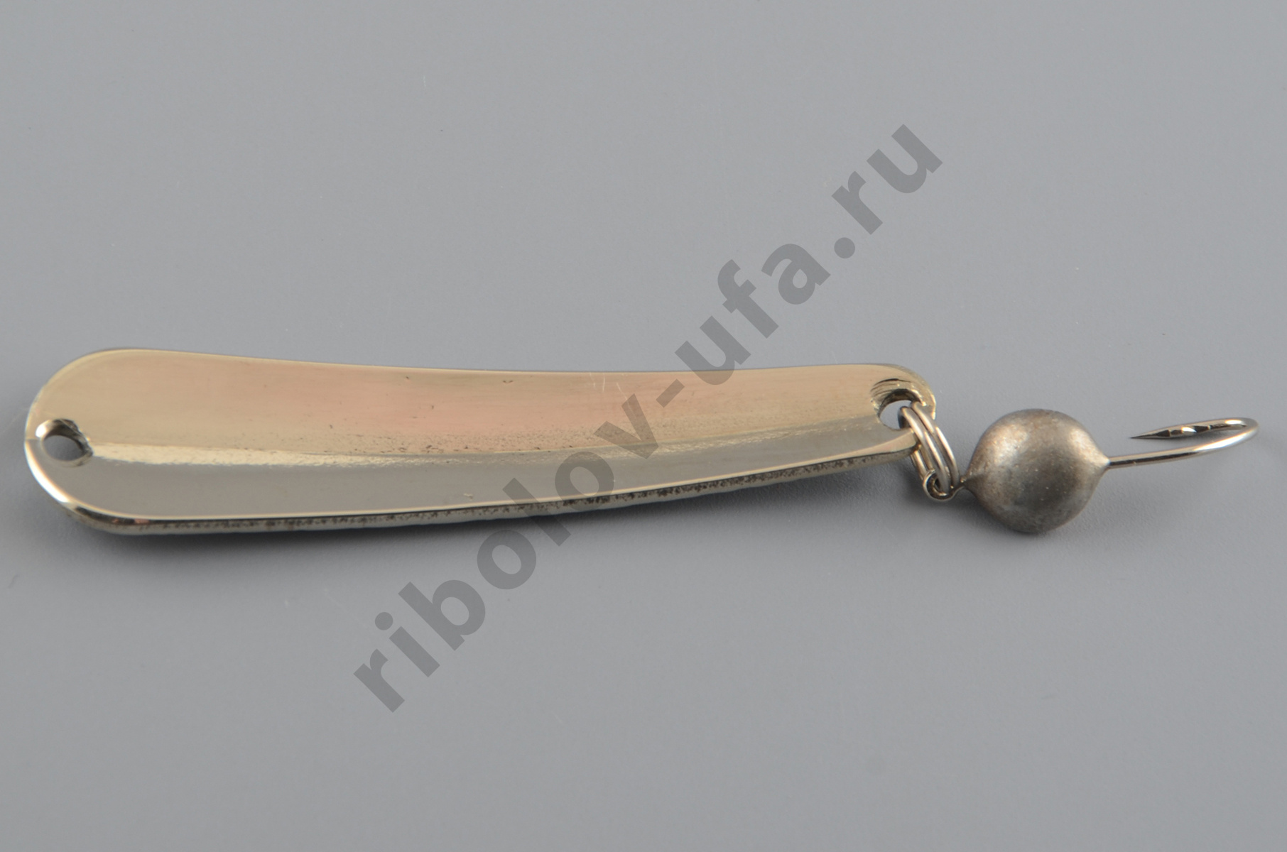 Блесна зимняя Бубнов колеблющаяся Окушок 51 мм 5 гр., мельхиор, ребр., морм. 