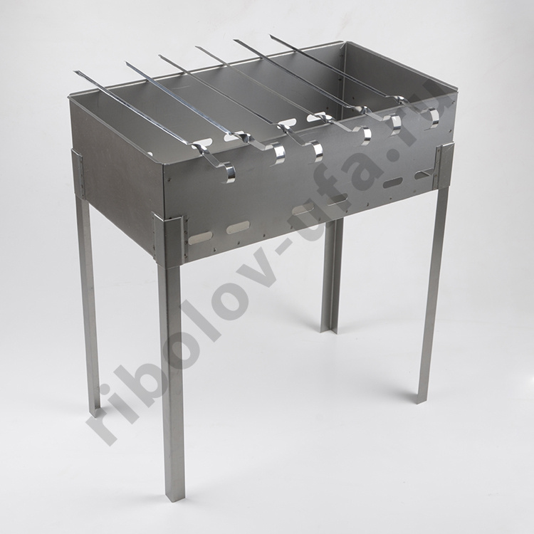 Коптильня-мангал (480*280*450) сталь 0,8мм с шампурами 6шт 10-01-0040