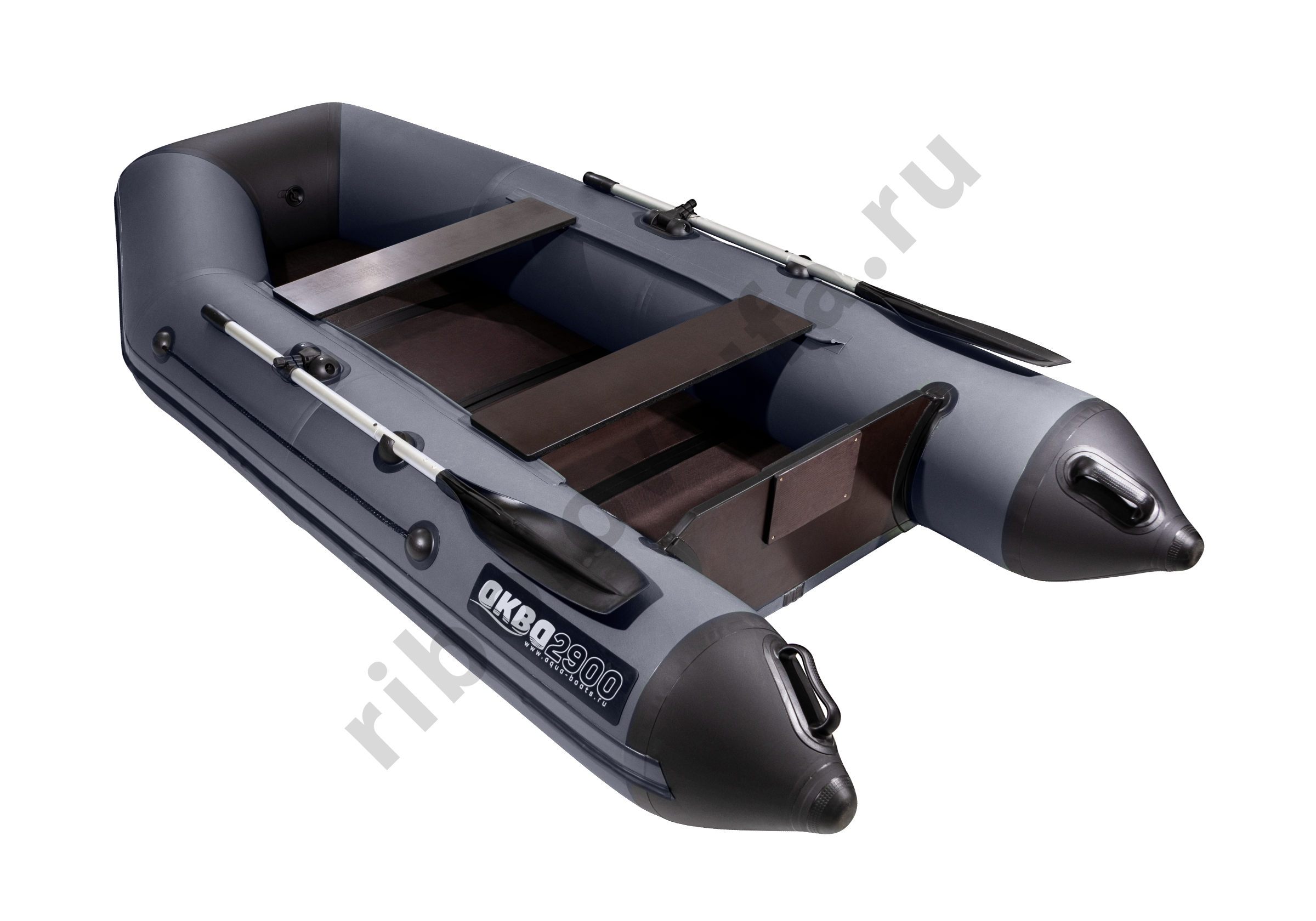 Лодка Аква 3200 НДНД графит/черный