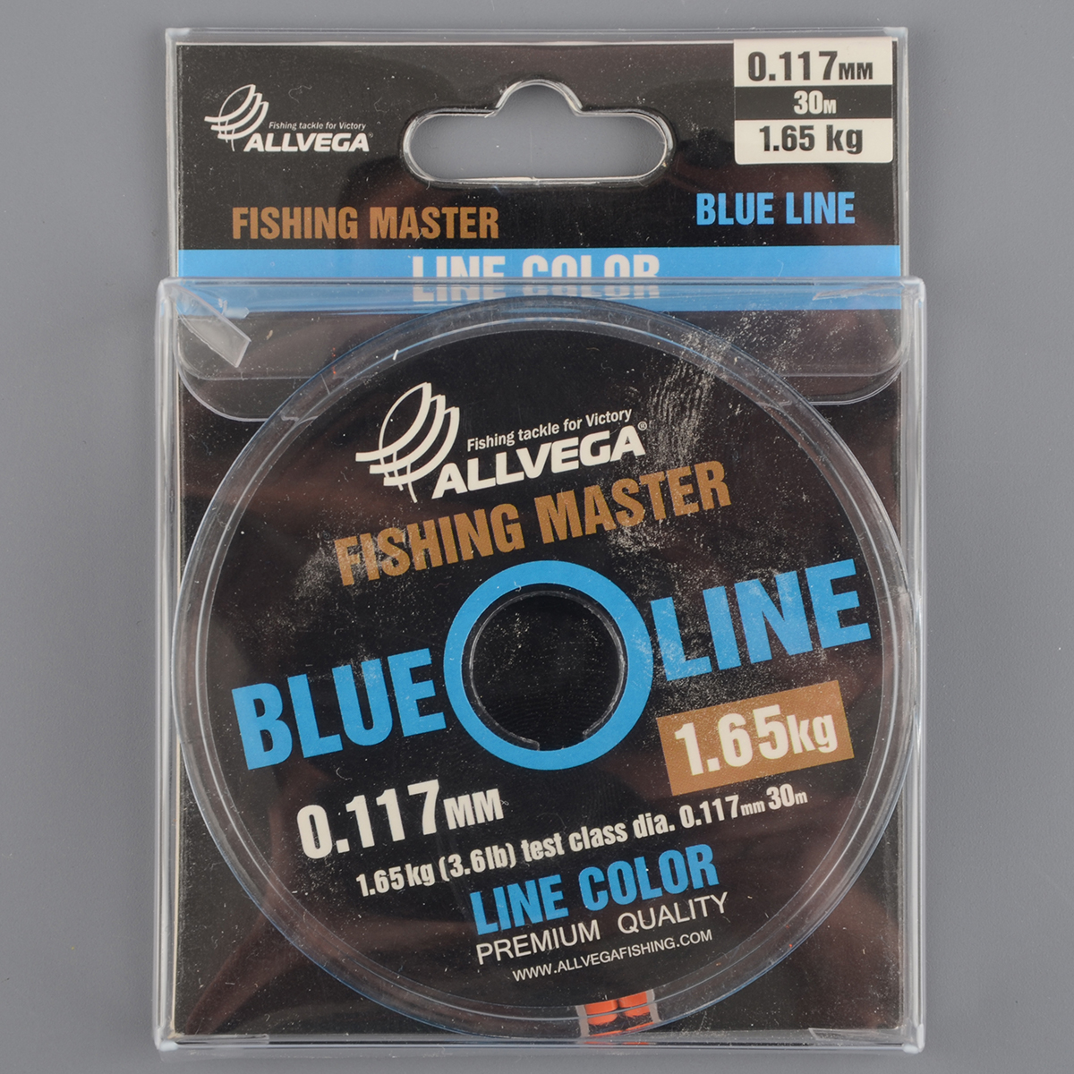 Леска Allvega монофильная Fishing Master голубая 30м 0,117мм