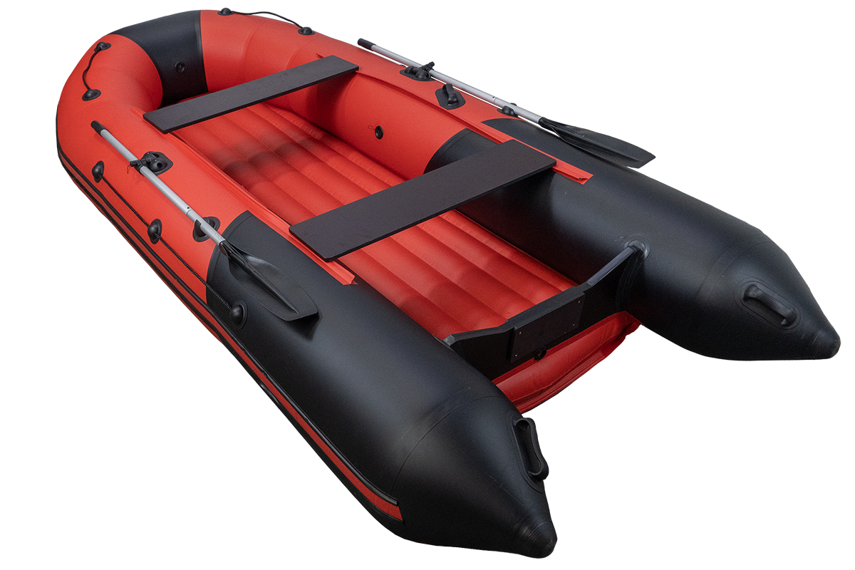 Лодка Таймень NX 3800 НДНД PRO красный/черный