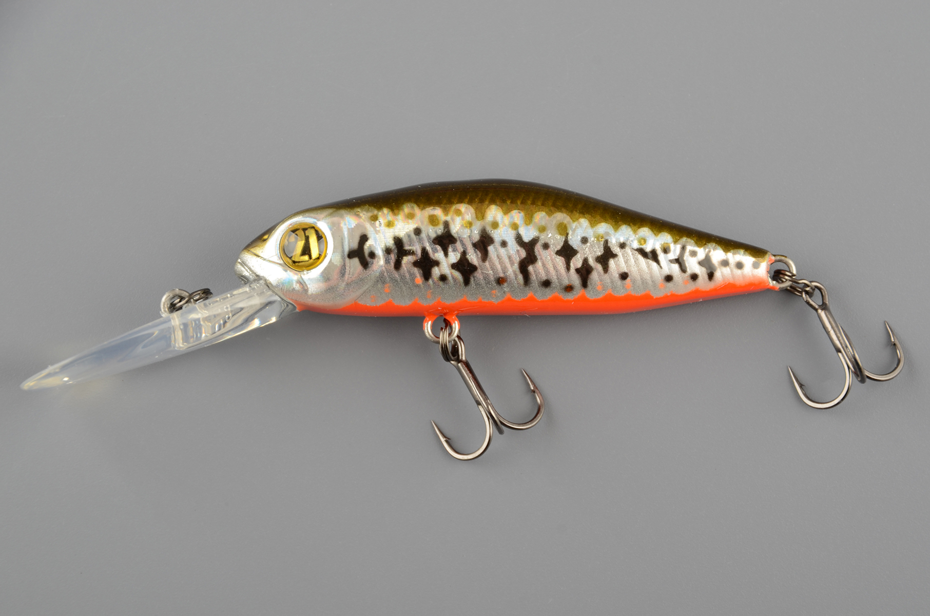 Воблер Pontoon 21 Crack Jack 58F-DR, 58мм., 5.4гр., погруж.2.3-2.5м., №R53