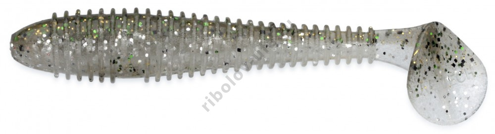 Силиконовая приманка Keitech Swing Impact Fat 4,8 in 12см 12гр (5шт/уп) # 416 Silver Flash Minnow