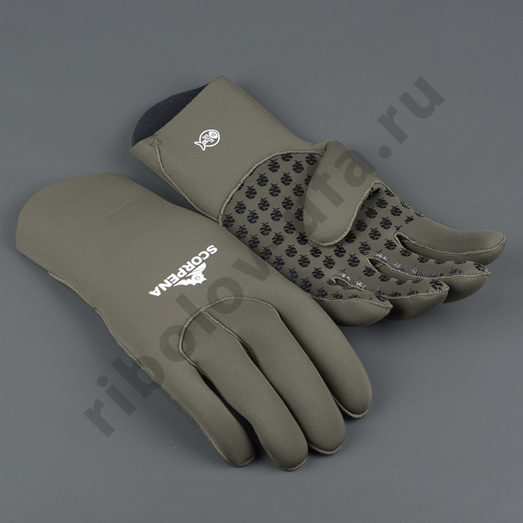 Перчатки Scorpena B - 5 мм, т.-зеленый, XL/XXL