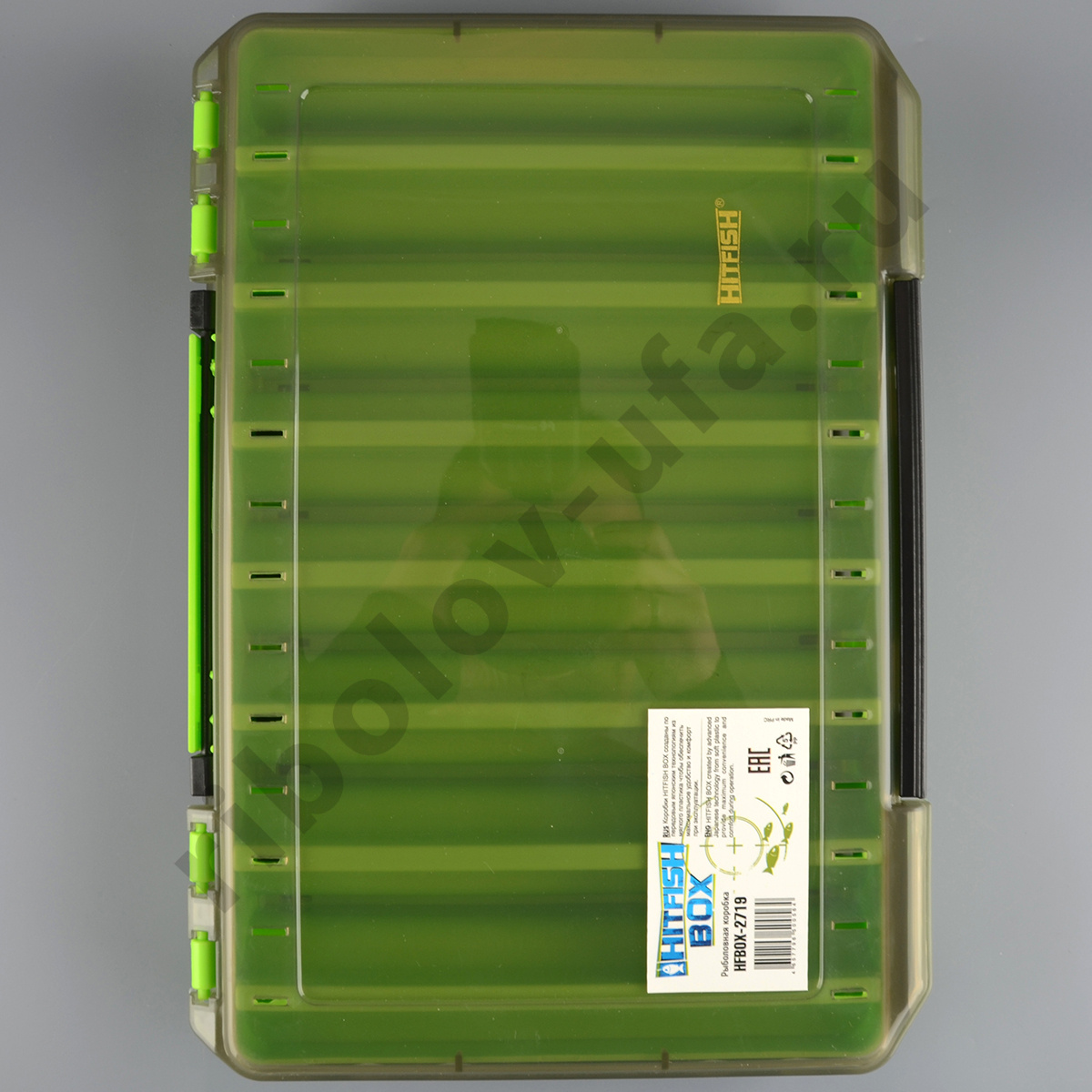Коробка Hitfish двухстороняя для воблеров 27*19*5см HFBOX-2719