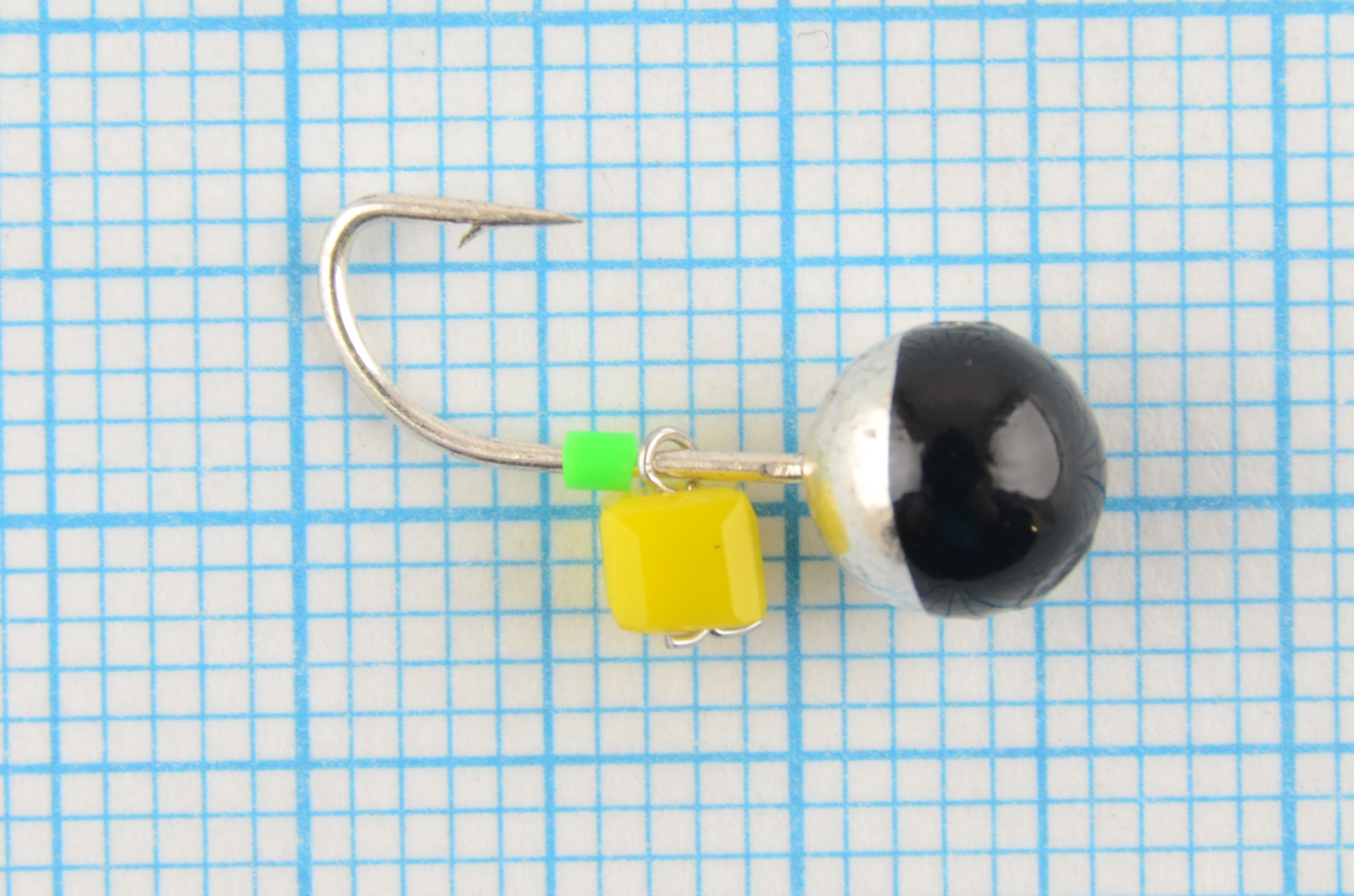 Мормышка литая Marlins Шар 6мм (1,22гр) серьга Сырный кубик 7000-442