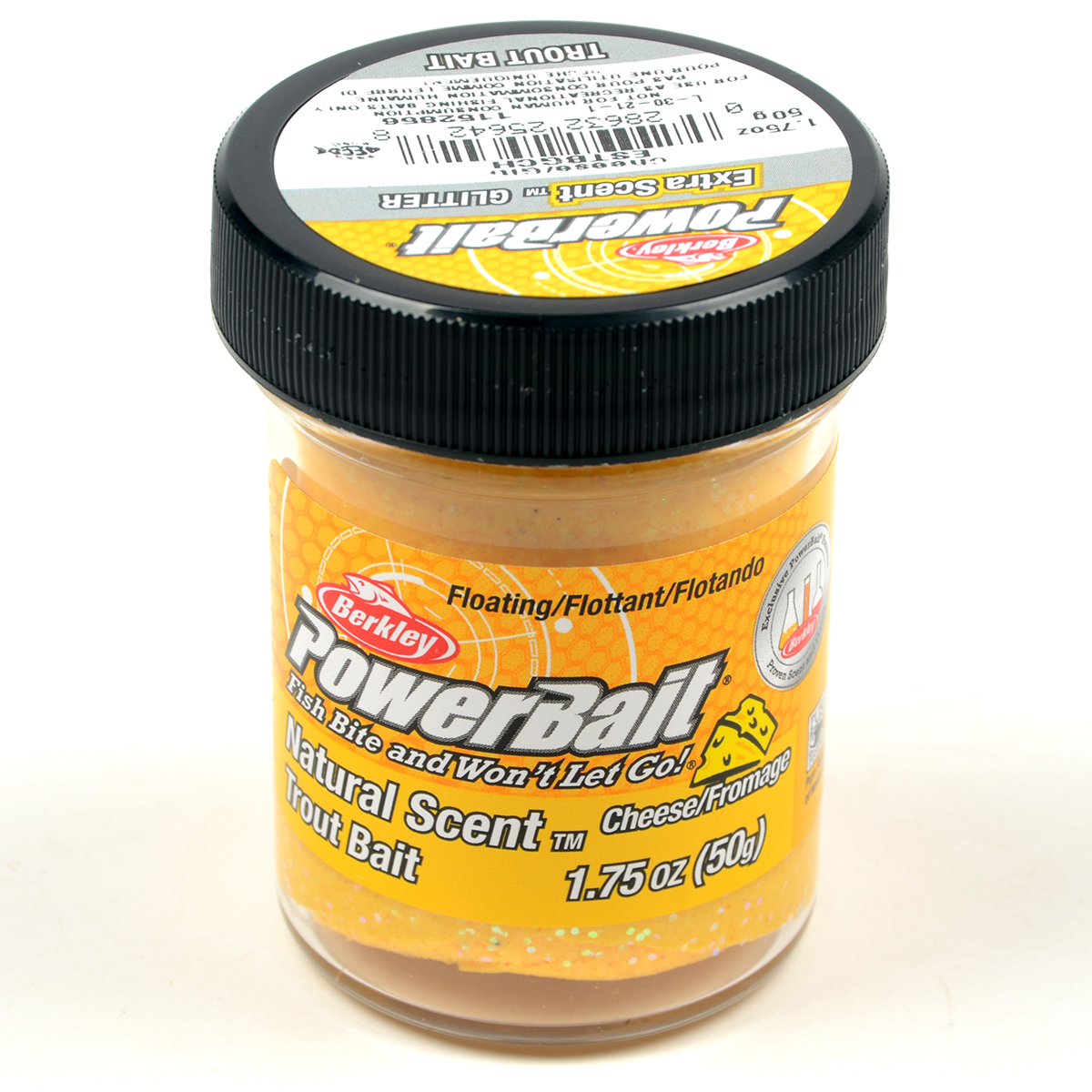 Паста форелевая Berkley PowerBait Natural Scent Cheese Glitter/ Сыр 50гр