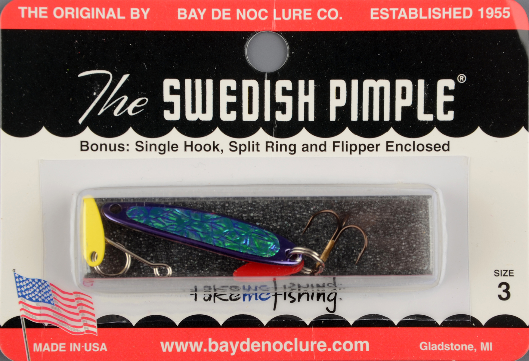 Блесна Swedish Pimple Ice №3 Purple Ice